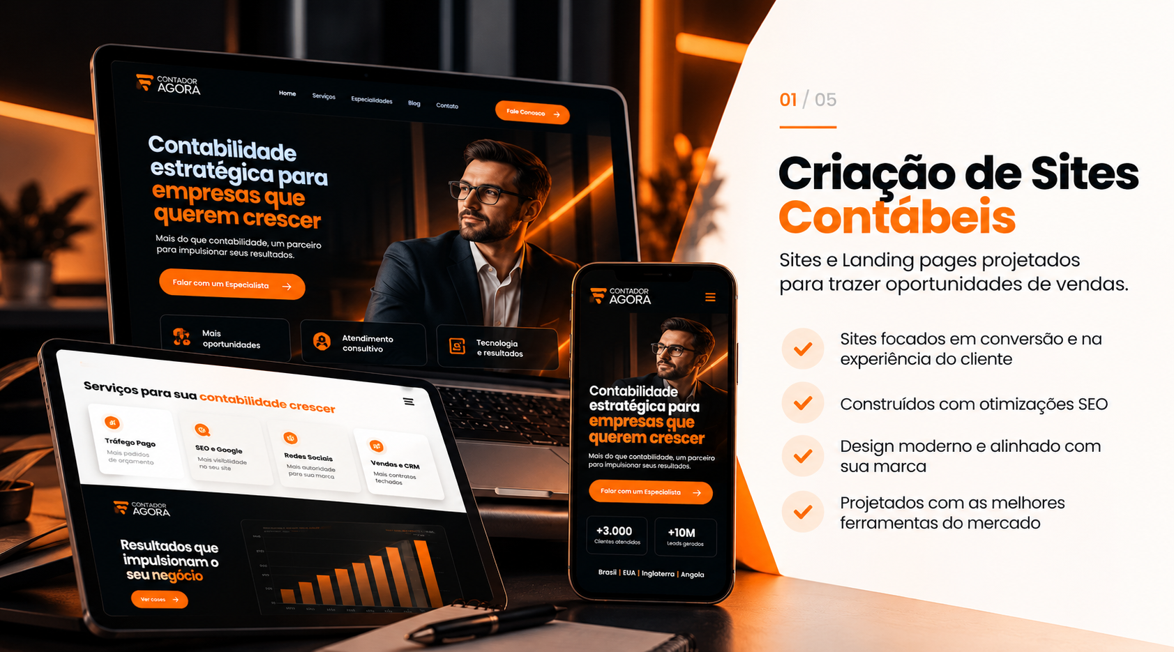 Criação de Sites Contábeis - Contador Agora